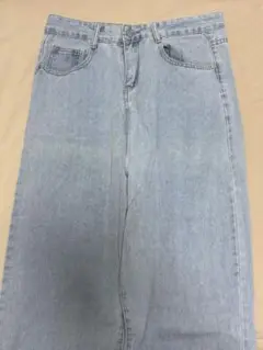 メンズ　ライトブルーデニムパンツ Lサイズ