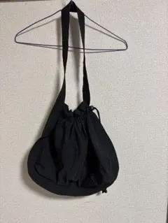 LEPSIM ナイロン巾着型ショルダーバッグ
