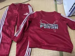 PUMA 赤 トレーニングウェア セットアップ