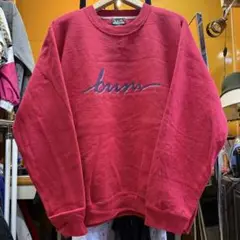 アメリカ古着 b.u.m. equipment 赤 スウェット M