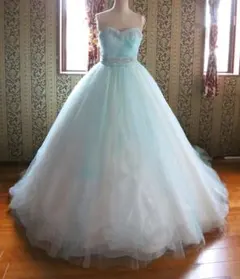 414アイクリア高級ウエディングドレス編上げ調節可能7号9号11号S~Lサイズ