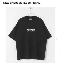 SEE SEE シーシー Tシャツ Lサイズ　ブラック SEE SEE シーシー インサイドアウト Tシャツ ブラック size