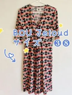 ブージュルード　ひざワンピース　花柄