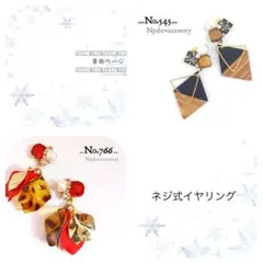 Rnico様 リクエスト 2点 まとめ商品　ネジ式イヤリング