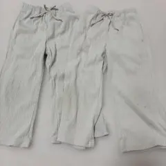 GU プリーツパンツ 長ズボン ロングパンツ 110