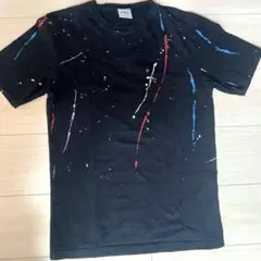 ZARA ペイントスプラッター Tシャツ ブラック Sサイズのサムネイル