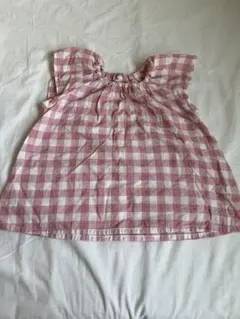 無印良品　チェック柄　チュニック　80センチ