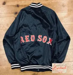 スタジャン 古着 90s RED SOX レッドソックス CARDINALS 紺のサムネイル