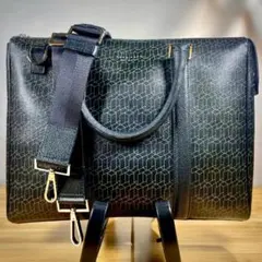 Hugo Boss ヒューゴボス 2way ビジネスバッグ PVC×本革 A4可のサムネイル