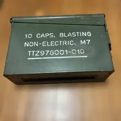 米軍　M7非電気式雷管（Blasting Caps）用のアンモボックス（弾薬箱） 米軍 M7非電気式雷管（Blasting Caps）用のアンモボックス（弾薬箱