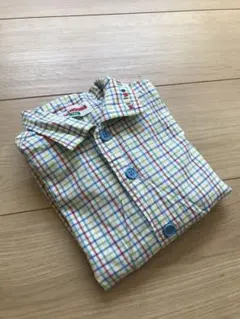 ミキハウス　長袖チェックシャツ