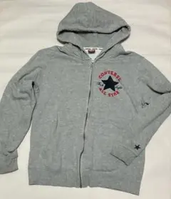 Converse コンバース フルジップ グレー パーカー M USED 送料込