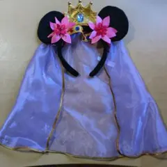 耳付きカチューシャ 王冠付き