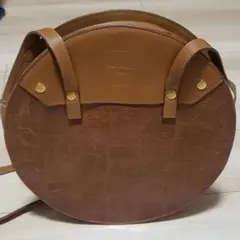 希少・ヴィンテージ NINA RICCI ニナリッチ 丸型 ショルダーバッグ 茶