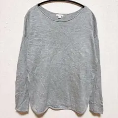 ギャップ GAP ニット トップス ボートネック 無地 【S】グレー コットン