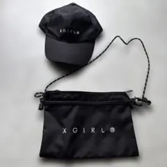 XGIRL キャップとサコッシュセット ブラック