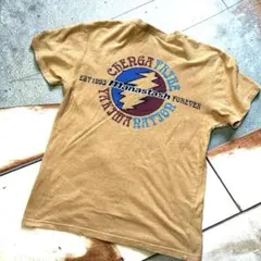 MANASTASH ヘンプコットンTシャツ M アウトドア フェス　稲妻のサムネイル
