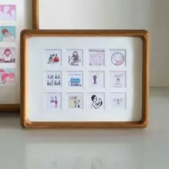 【高級】木製 多窓・マルチ フォトフレーム／イラストやアートを飾るのもおすすめ