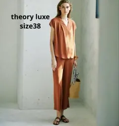 theory luxe FLOW ウォッシャブル ブラウス テラコッタ 38のサムネイル