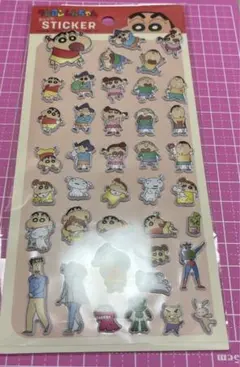 平成女児　クレヨンしんちゃん　ぷっくりステッカー　シール