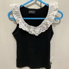 CHUBBY GANG 白レース付きタンクトップ 120 フリルのサムネイル