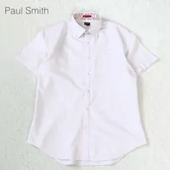 【ポールスミス】ブロックチェック柄シャツ 半袖 スリム フィット 綿100【L】のサムネイル