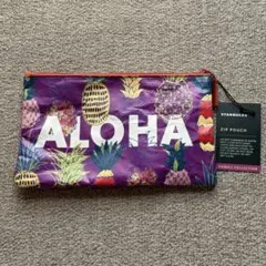 ハワイ限定　スターバックスALOHA ポーチ　新品のサムネイル