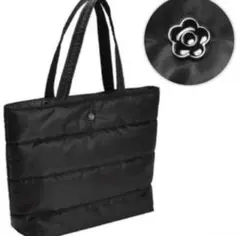 MARY QUANT ブラック キルティング トートバッグ ノベルティ