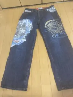 絡繰魂ドラゴン刺繍デニムパンツ 36 - メルカリ