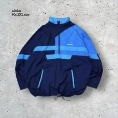 90s古着アディダス adidasアノラックナイロンジャケットハーフジップ