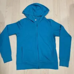UNIQLO 青 フード付きパーカー Lサイズ 160サイズ