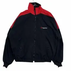 フルジップジャケット ブルゾン US企業 刺繍 バイカラー US古着a45