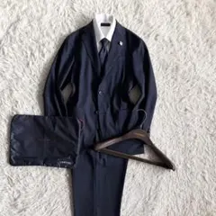 極美品>LARDINI easy wear 新ロゴ ネイビー スーツ 50 - メルカリ