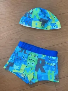 ベビー 子ども 水着 2点　セット 男の子 赤ちゃん 80 90サイズ 美品
