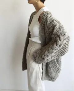 TODAYFUL ケーブルハンドニットカーディガン