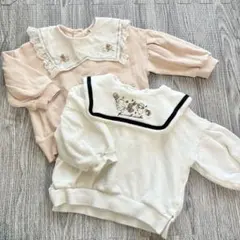 バースデイ　コトリ　フリル襟 セーラー襟　トレーナー　80サイズ　２枚セット