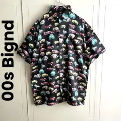 00s Bignd スーパーカー柄 ポリエステル 半袖シャツのサムネイル