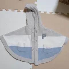 pique フード付きポンチョ 70-80サイズ