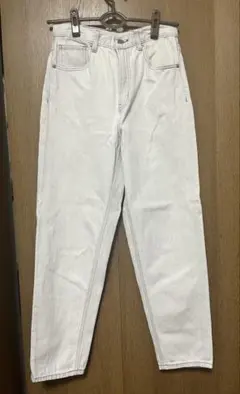 GU ハイウエストマムジーンズ　デニム　グレー　ハイウエスト