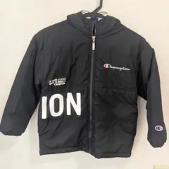 Champion ブラックアウター 130 フード付き 黒 中綿ジャケット