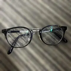 ヴィヴィアンウエストウッド オーバル型 ブラックフレーム メガネ