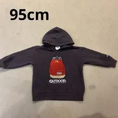 95cm パーカー　outdoor 裏起毛