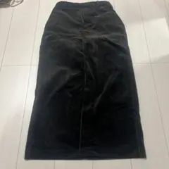 GLOBAL WORK ブラック コーデュロイ ロングスカート M