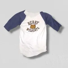 ▪️70s WILDCATS ビンテージ ラグランt 七分袖 ボロ ダメージ 猫のサムネイル