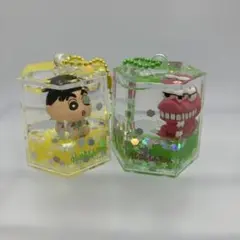 クレヨンしんちゃん ぷかぷかオイルキーホルダー ワニ山さん　2個セット
