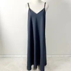 Re:EDIT ジョーゼットポンチ キャミワンピース 低身長SC Vネック