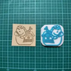 消しゴムはんこ　　馬　午年
