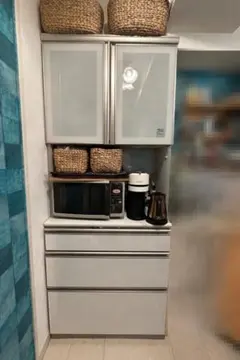ニトリ リガーレ　キッチンカウンター　180cm セラミック天板　食器棚 キッチンカウンター(セラミック天板リガーレ180CT WH) | ニトリネット