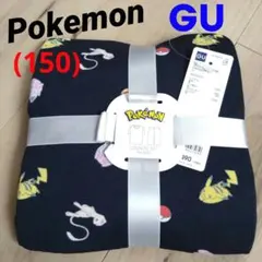 ★未使用タグ付★(150)GU ポケモン ラウンジセット ネイビー 半袖 短パンのサムネイル