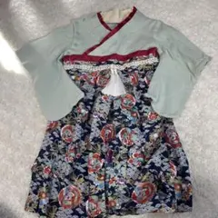 花柄和風　ベビー袴